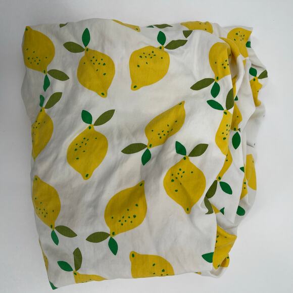 HANNA ANDERSSON HOME Crib Fitted Sheet Lemons Hanna Home Baby Infant Nursery - Picture 2 of 12